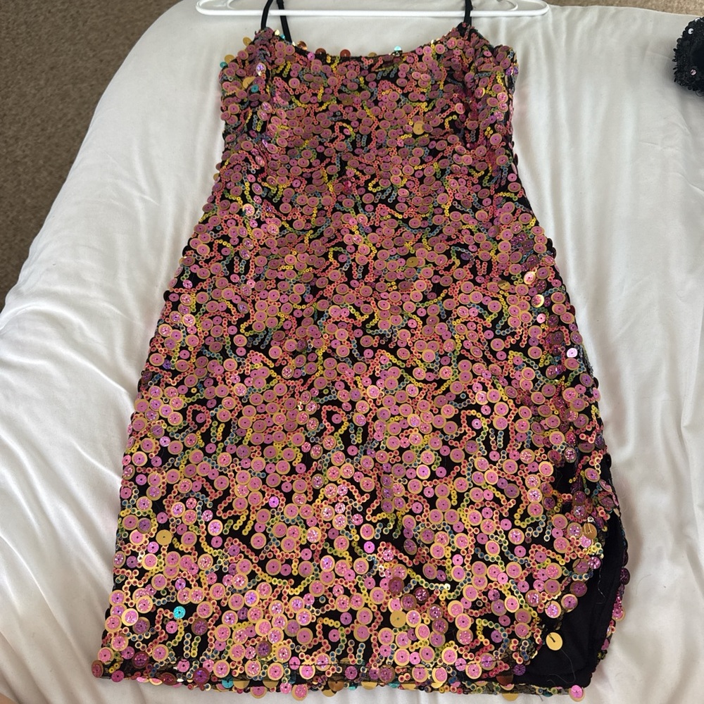 Colorful Sequin Dress
